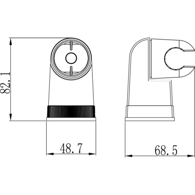 Крепление настенное Lemark поворотное для лейки(LM8009C)