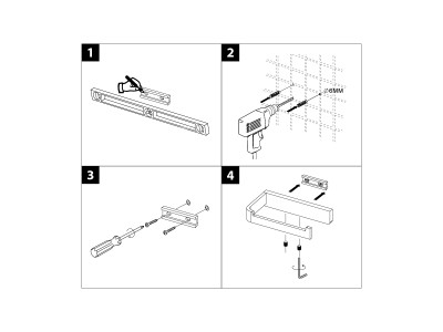 Держатель для туалетной бумаги  Lemark SMOOTH LINE открытый, чёрный матовый (9722008)