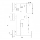 Смеситель для ванны Lemark Contest (LM5814CW)