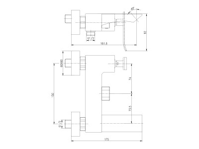 Смеситель для ванны Lemark Contest (LM5814CW)