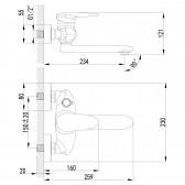 Смеситель для ванны Lemark Status (LM4414C)