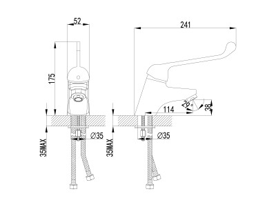 Смеситель для раковины Lemark Project (LM4606C)