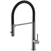 Смеситель Lemark Beluga для кухни с гибким изливом (LMF-8074B-GM)
