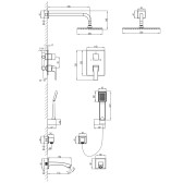 Душевая программа для ванны Lemark Unit (LM4522C)