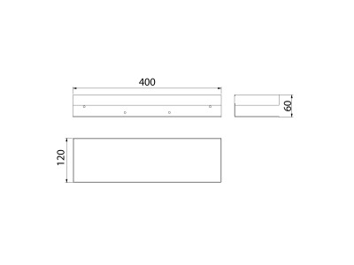 Полка для душа прямая Lemark SHELF LINE 400 мм из нерж. стали с крючками, графит (9776054)
