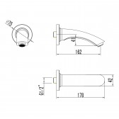 Излив для ванны Lemark (LM7881C)