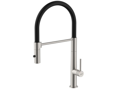 Смеситель Lemark Beluga для кухни с гибким изливом (LMF-8074B-BN)