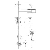 Душевая система Lemark Bronx (LM3729GM)