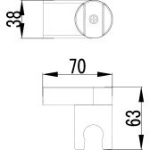Крепление настенное Lemark поворотное для лейки (LM8013C)