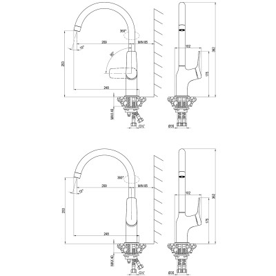 Смеситель Lemark Ortus для кухни (LM11305C)