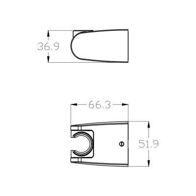 Крепление настенное Lemark поворотное для лейки (LM8083BL)