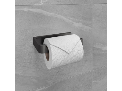 Держатель для туалетной бумаги  Lemark SMOOTH LINE открытый, графит (9726009)