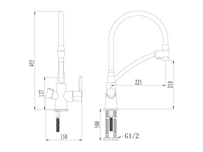 Смеситель для кухонной мойки Lemark Comfort (LM3070C)