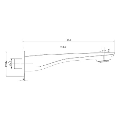 Излив для ванны Lemark (LM5981CW)