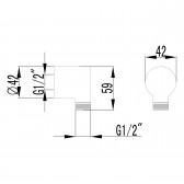 Подключение для душевого шланга Lemark (LM3283C)