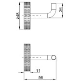Крючок для полотенец Lemark BELUGA, сталь, брашированное светлое золото (LMA-8011S1-BRLG)