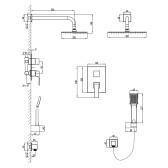 Душевой комплект Lemark Unit (LM4529C)