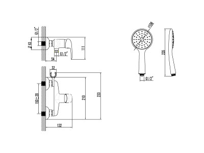 Смеситель для душа Lemark Pramen (LM3303C)