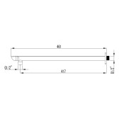 Держатель для верхнего душа Lemark (LM4987CW)