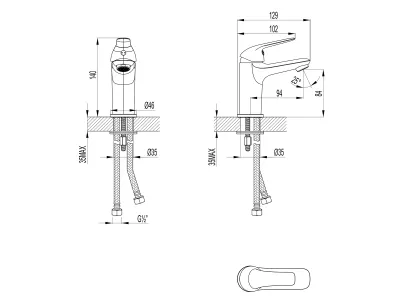 Смеситель Lemark Plus Advance для раковины (LM1231C)