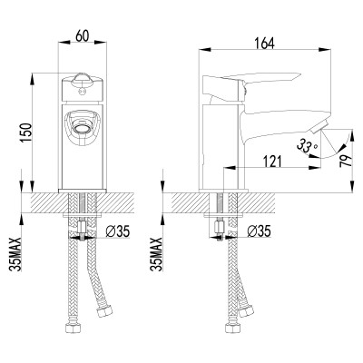 Смеситель для раковины Lemark Mars (LM3506C)