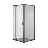 Душевой уголок OLIVE'S DUERO, квадратный, 900*900*1950 мм, черный (DR-90CS-SW-GB)