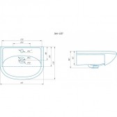 УМЫВАЛЬНИК RUNO мебельный Rosa Уют 60 (00000000154)