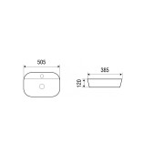 Умывальник RUNO мебельный Nuovo 51*39 (овальная) (00-00001990)