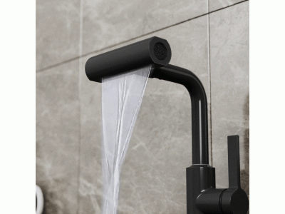 Смеситель для кухни с поворотной лейкой RUSH Tinos (TI3732-17Black)