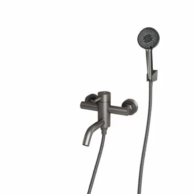 Смеситель для ванны с коротким изливом RUSH Melos (SUS1101-44Grey)