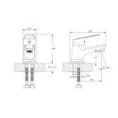 Смеситель для раковины RUSH Disco (DI6935-11)