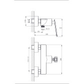 Смеситель для душа RUSH Palm (PL2530-63)