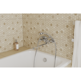 Смеситель для ванны с длинным поворотным изливом RUSH Bianki (BI7650-51)