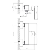 Смеситель для душа RUSH Luson (LU1630-63)