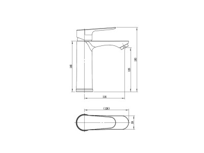 Смеситель для умывальника RUSH EGO (EG5308-11)