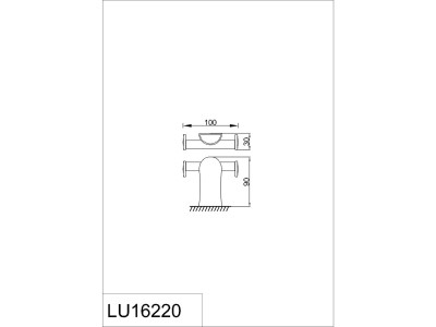 Крючок двойной RUSH Luson (LU16220)