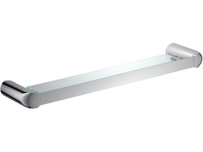 Полка стеклянная с бортиком RUSH Flores (FL08611)