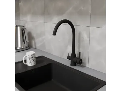Смеситель для кухонной мойки с фильтром RUSH (SUS9035-37Black)