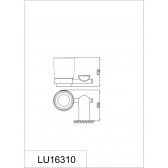 Подстаканник одинарный RUSH Luson (LU16310)