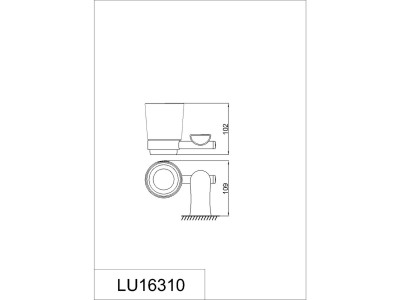 Подстаканник одинарный RUSH Luson (LU16310)