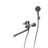 Смеситель для ванны с длинным поворотным изливом RUSH Melos (SUS1101-51Grey)