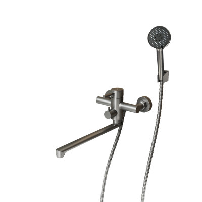 Смеситель для ванны с длинным поворотным изливом RUSH Melos (SUS1101-51Grey)