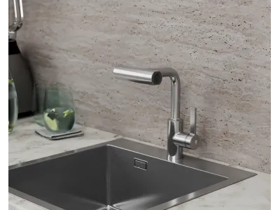 Смеситель для кухни с поворотной лейкой RUSH Tinos (TI3732-17)