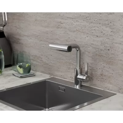 Смеситель для кухни с поворотной лейкой RUSH Tinos (TI3732-17)