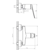 Смеситель для душа RUSH Socotra (ST1235-63)