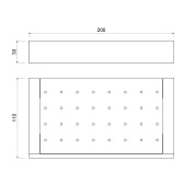 Полка Timo Petruma никель (15222/13)