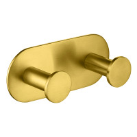 Вешалка-2 крючка Timo Saona золото шлифованное (13014/20)