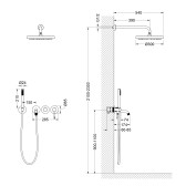 Душевая система встроенная Timo Saona никель (SX-2348/13SM)