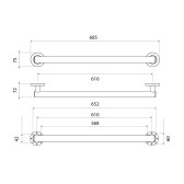 Поручень Timo Saona золото шлифованное (13265/20)