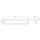 Полка для полотенец Timo Petruma никель (15258/13)